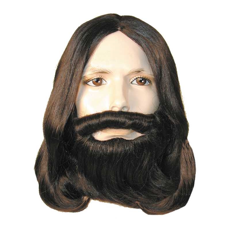 Biblical Wig Beard Set Deluxe