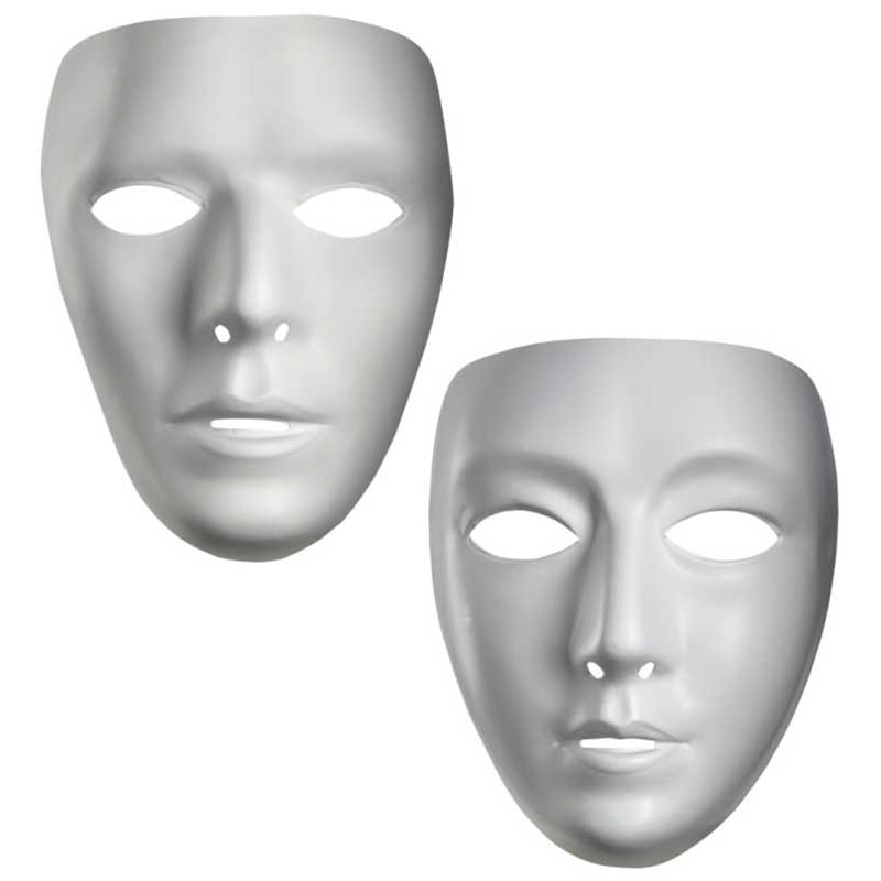 White Full Face Mask
