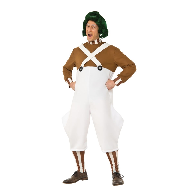 Rubie's Costume Men's Willy Wonka Oompa Loompa Costume, White/Brown, OS