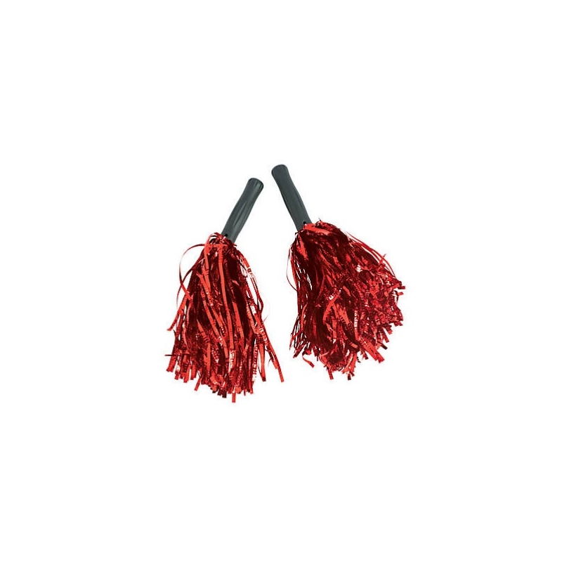 Red Metallic Pom