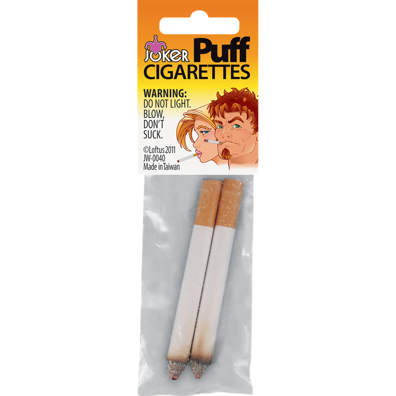  2 Long Cigarette Holders & 2 Fake Puff Cigarettes with