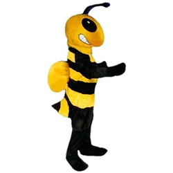 Killer Bee Mascot. This Killer Bee mascot comes complete with head, body, hand mitts and foot covers. This is a sale item. Manufactured from only the finest fabrics. Fully lined and padded where needed to give a sculptured effect. Comfortable to wear and easy to maintain. All mascots are custom made. Due to the fact that all mascots are made to order, all sales are final. Delivery will be 2-4 weeks. Rush ordering is available for an additional fee. Please call us toll free for more information. 1-877-218-1289