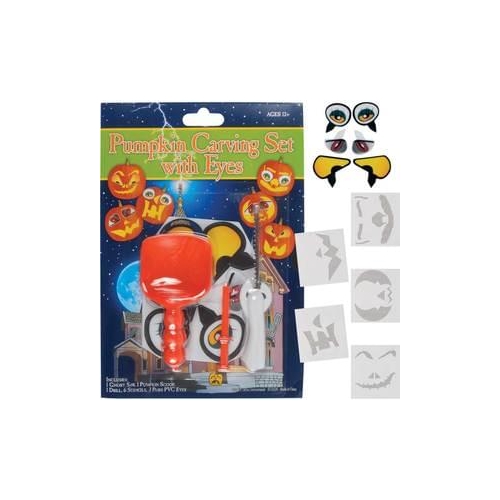 Pumpkin Carving Set with Eyes