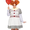 Creepy Clown Adult Plus Size Costume