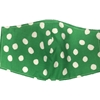 Green Polka Dot Face Mask Adult or Youth