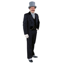Black Formal Tailsuit Deluxe Adult Costume
