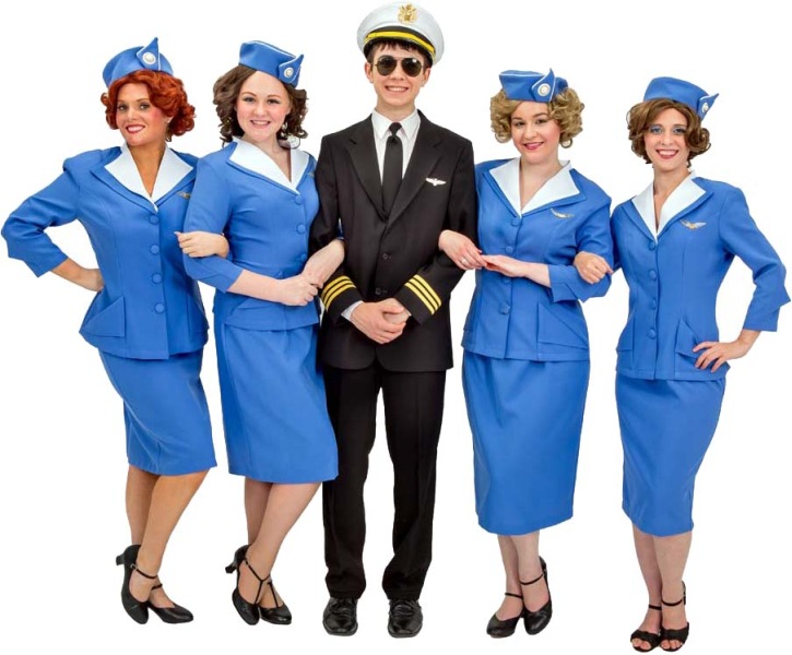 Rental Costumes for Catch Me If You Can -  Frank Abagnale, Jr. and Flight Stewardesses