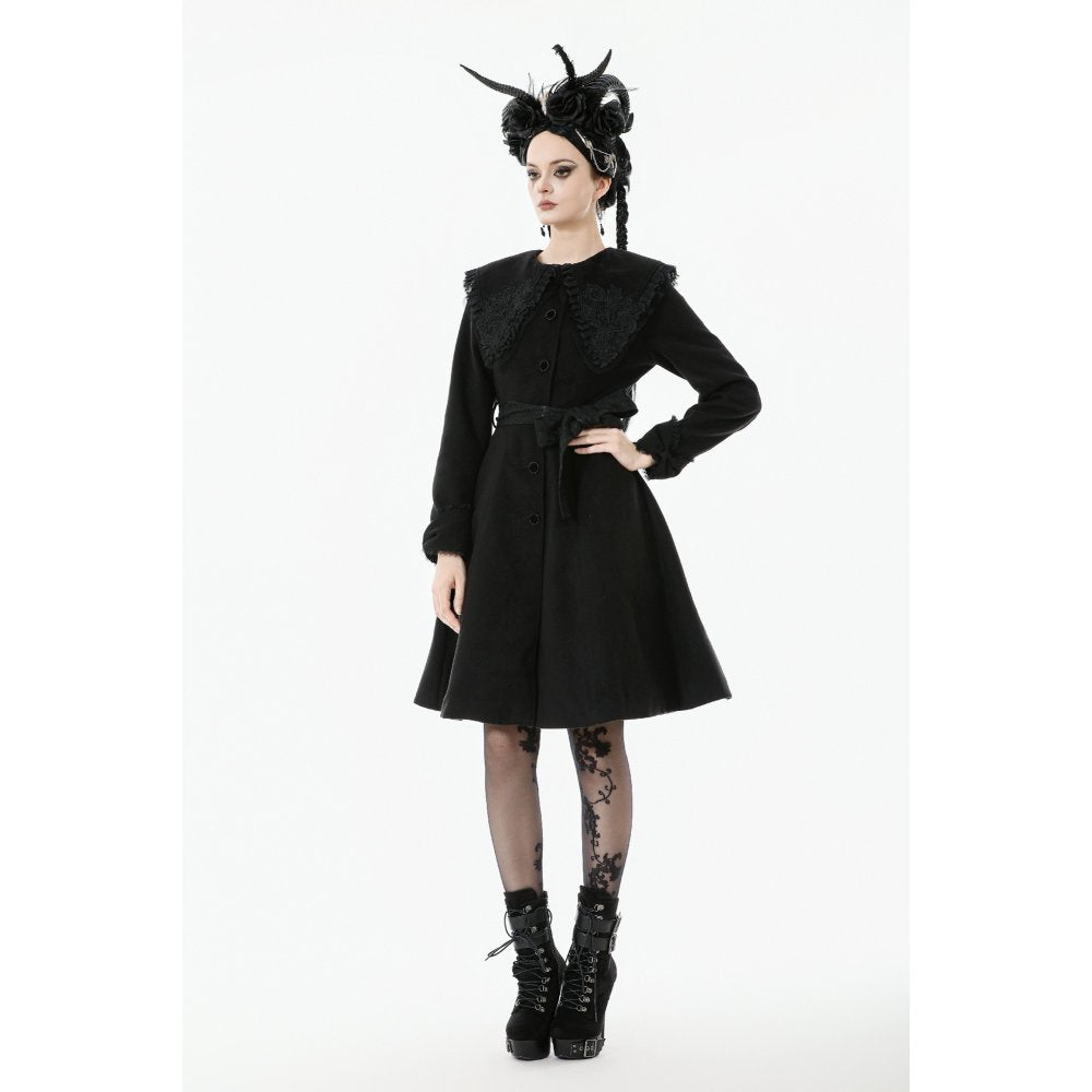 Gothic Bowknot Embroidered Coat