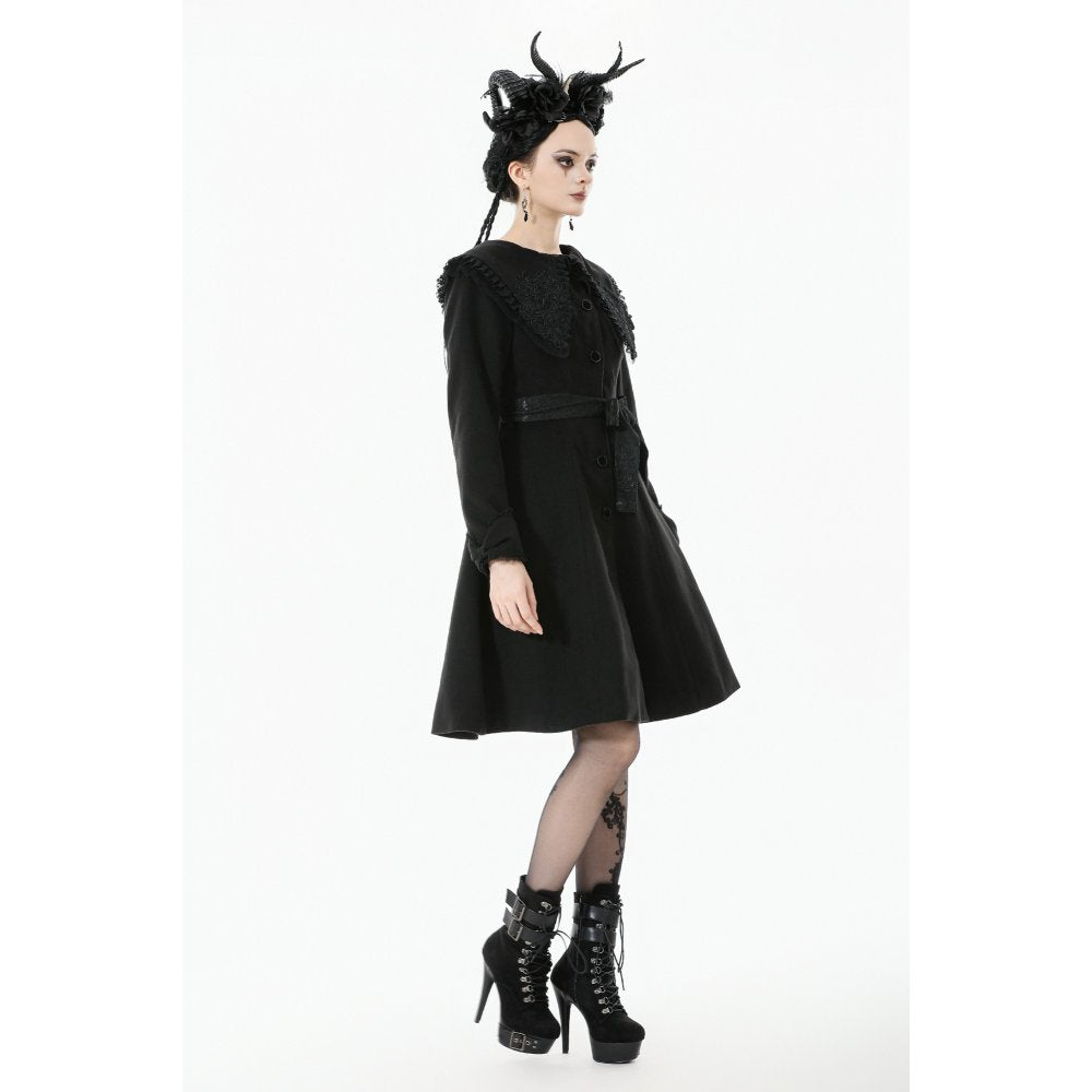 Gothic Bowknot Embroidered Coat