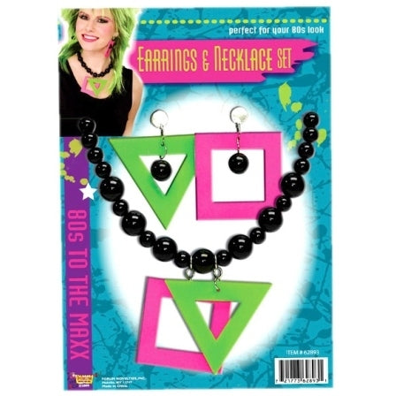 80's Necklace and Earring Set