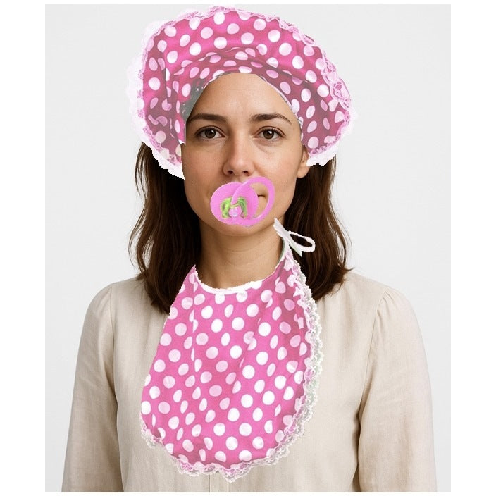 Pink Adult Baby Costume Accessory Kit 