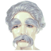 Albert Einstein or Mark Twain Wig, Eyebrow, and Moustache Set