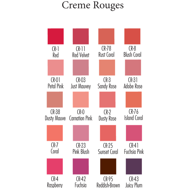 Ben Nye Creme Cheek Rouges (CR)