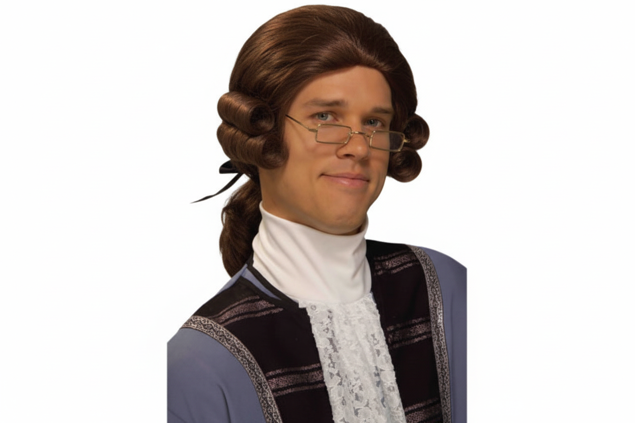 Economy Colonial Man Wig