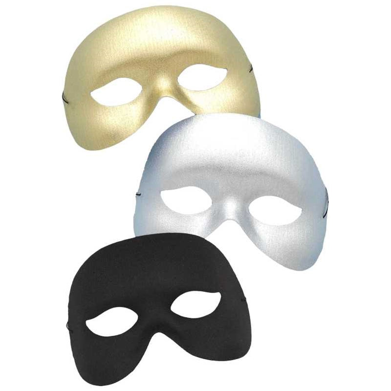 Deluxe Lamé Half Mask