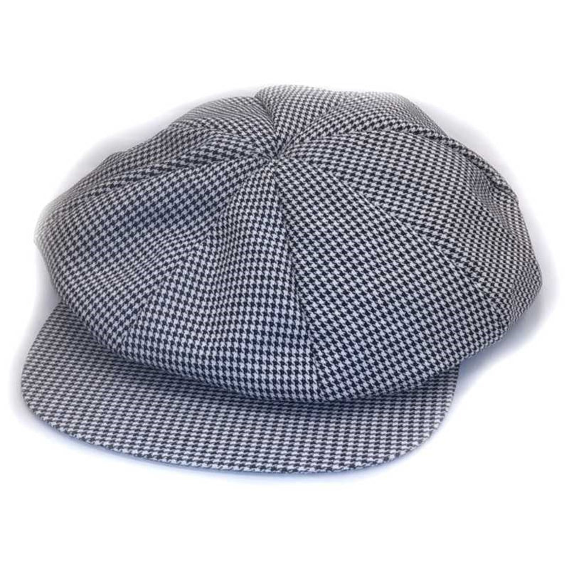 Houndstooth Newsboy Hat