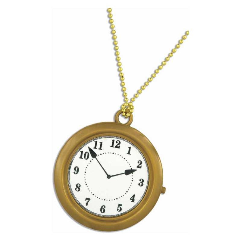 Rapper's Clock Necklace/White Rabbit Watch