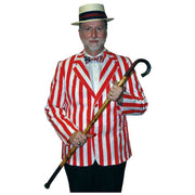 Red & White Striped Blazer