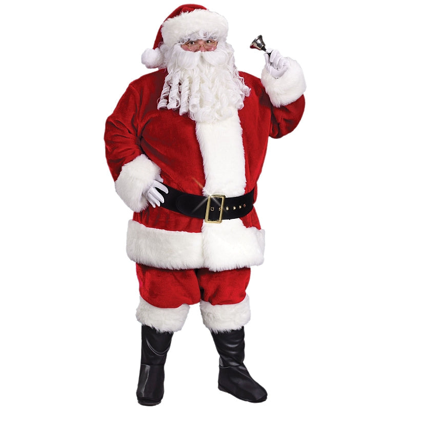 Regency Plush Crimson Santa Suit