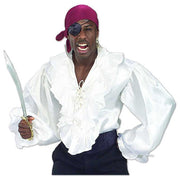 Satin Pirate Shirt - White