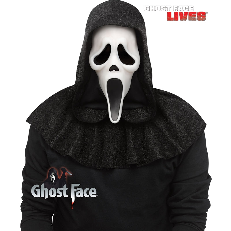 SCREAM! Ghost Mask With Shroud