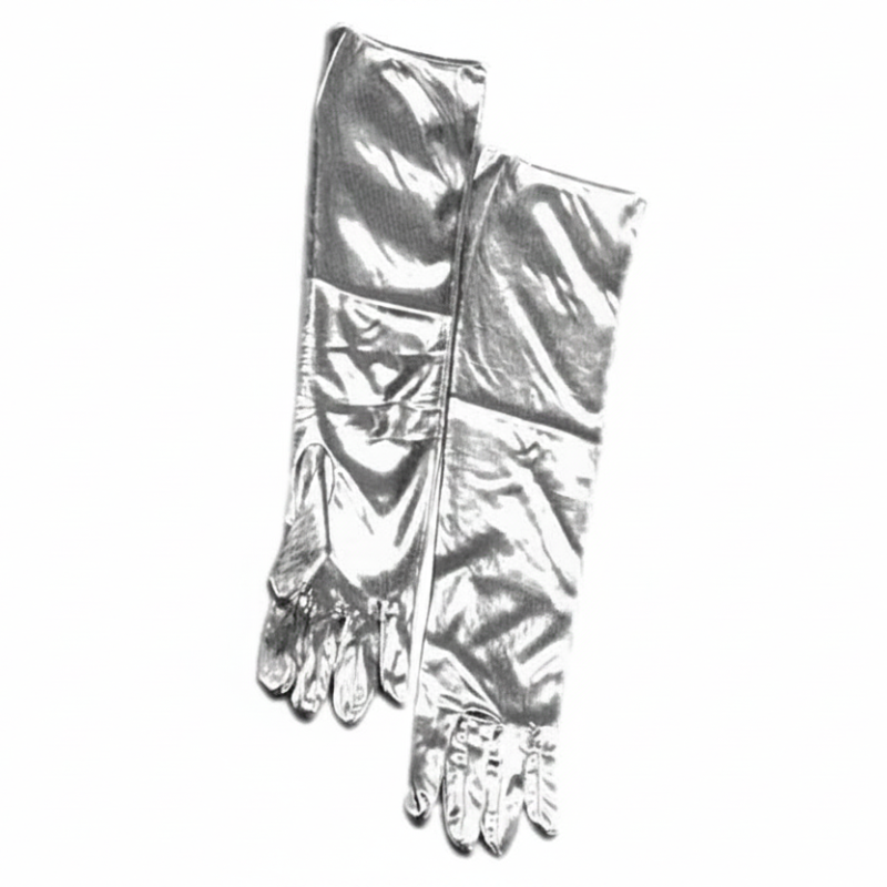 Long Lame Gloves