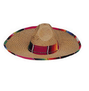 Traditional Sombrero with Serape Band