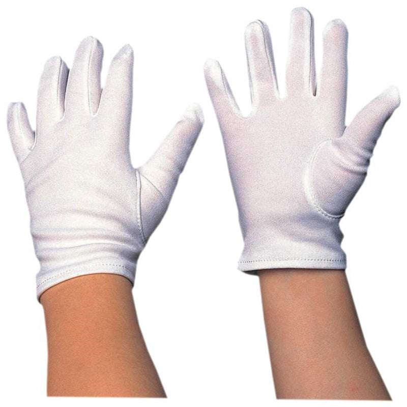 White Nylon Gloves - Child