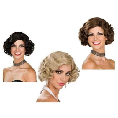 Finger Wave Flapper Wig