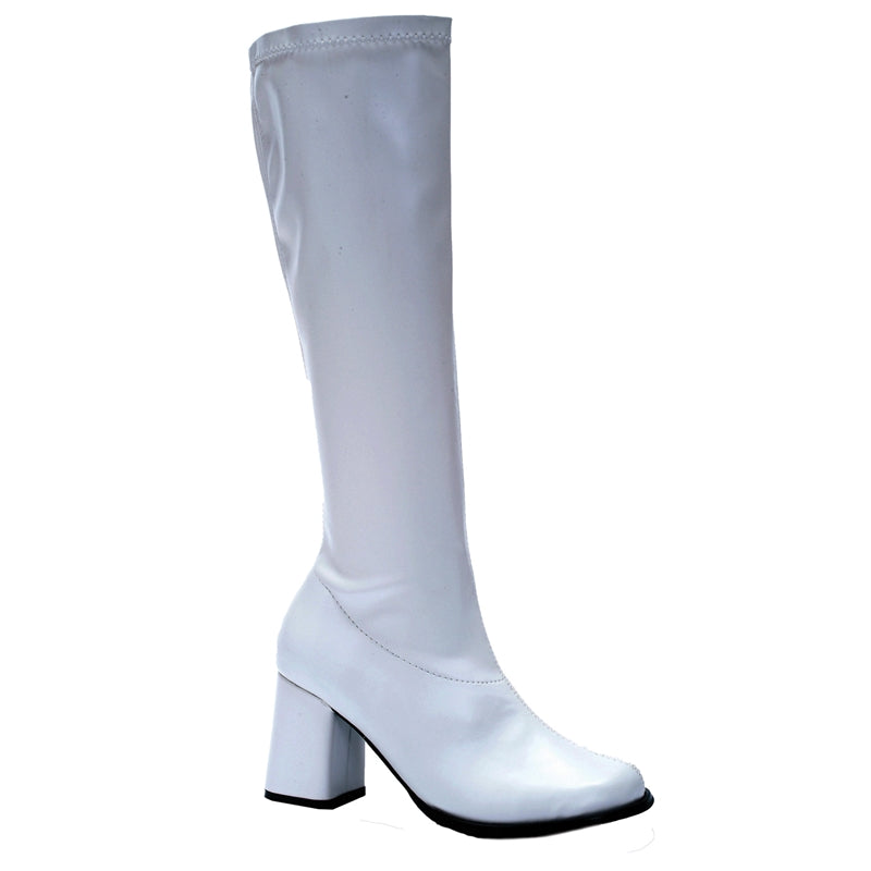 White Disco GoGo Boots