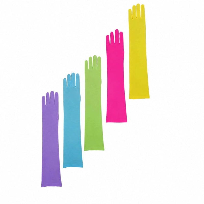 Colored Long Nylon Gloves
