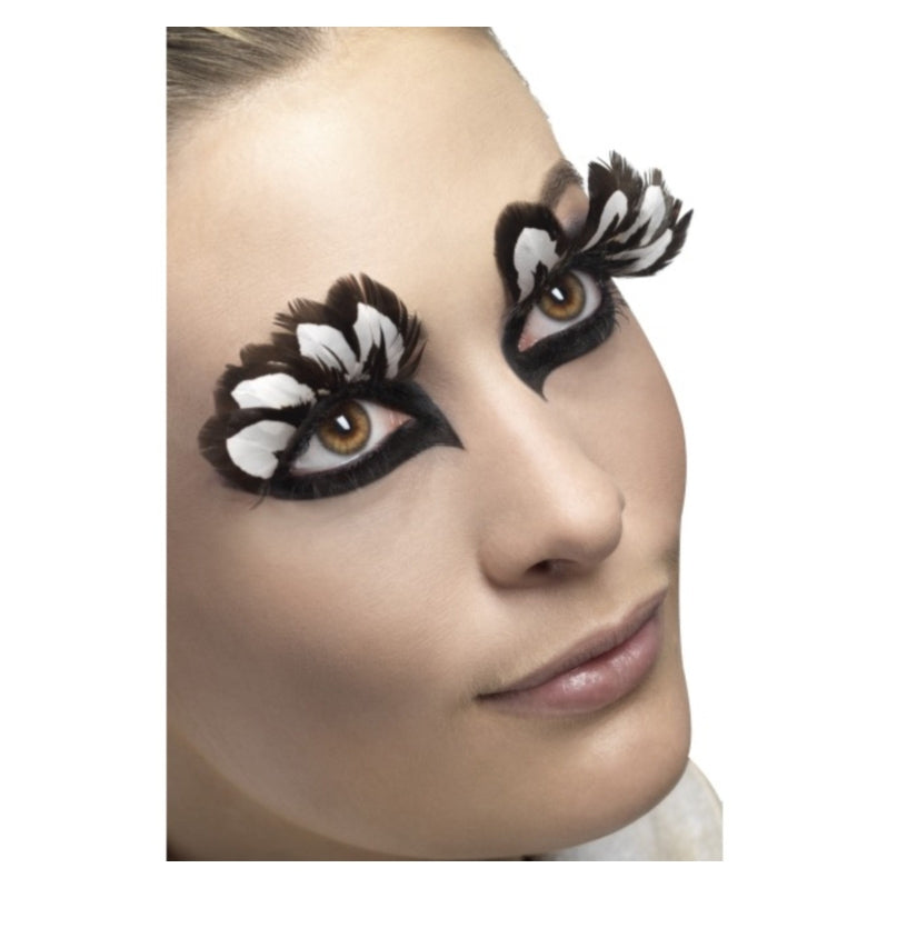 Brown Feather Eyelashes
