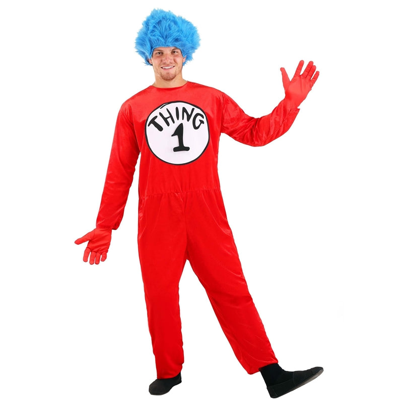 Dr. Seuss Thing 1 and Thing 2 Adult Costume