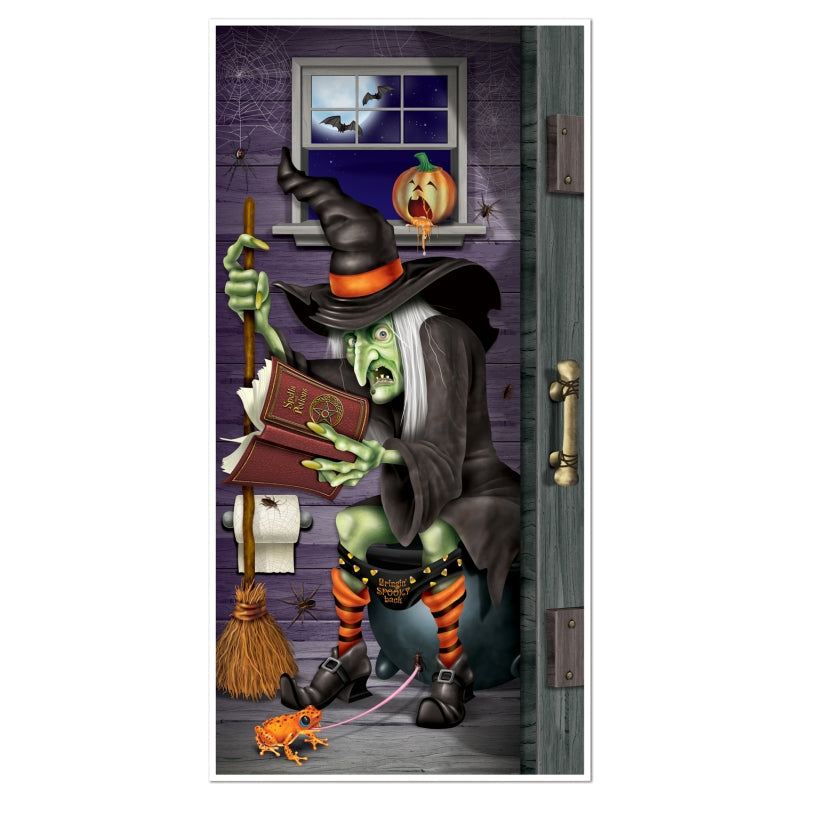 Halloween Door Cover – Witch Restroom