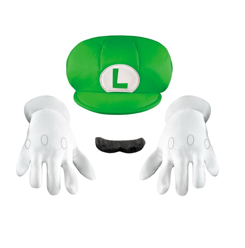 Super Mario Brothers Kids Luigi Costume Kit