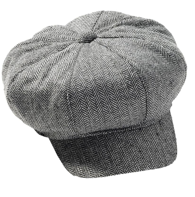 Roaring 20’s Herringbone Newsboy Mini-Apple Hat