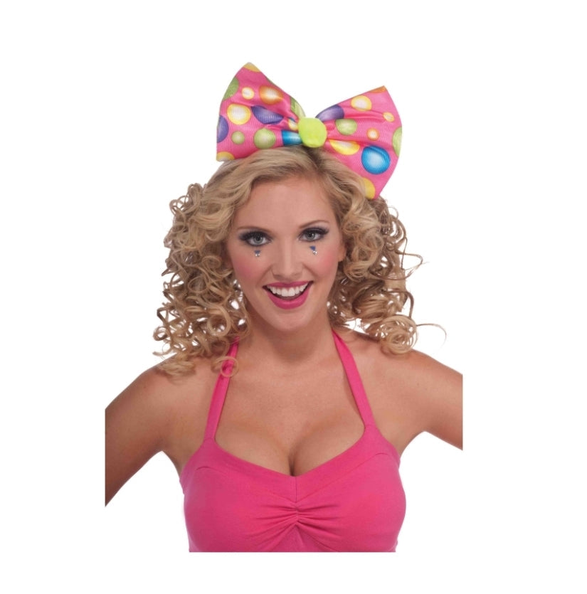 Circus Sweetie Clown Bow Headband