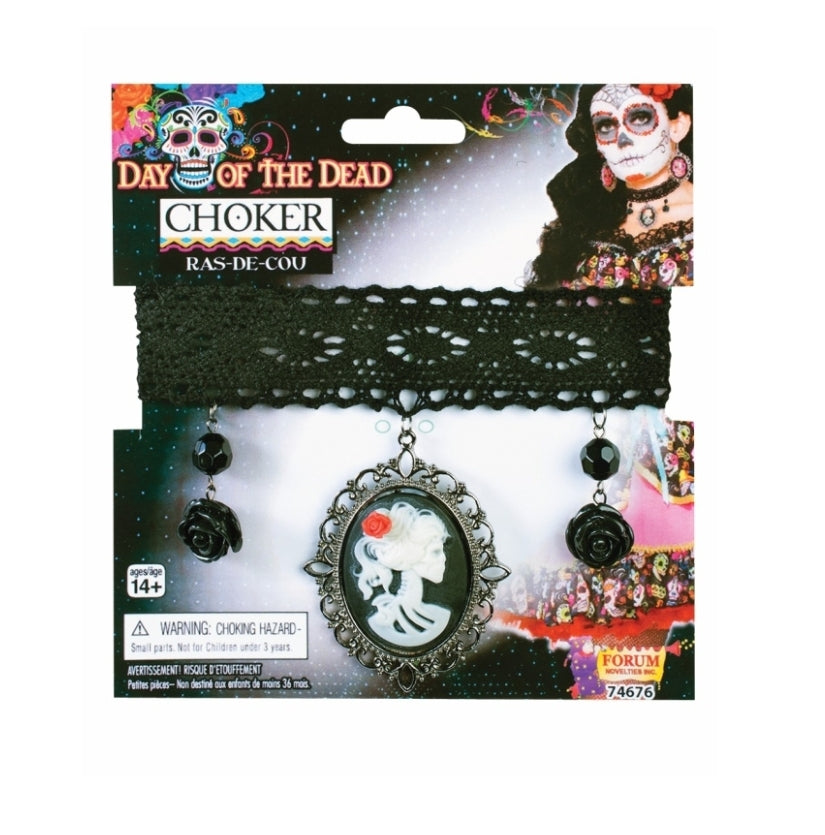 Day of the Dead Cameo Choker