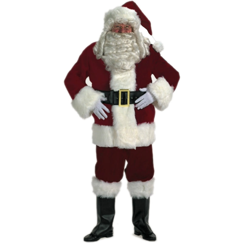 Burgundy Velvet Santa Suit