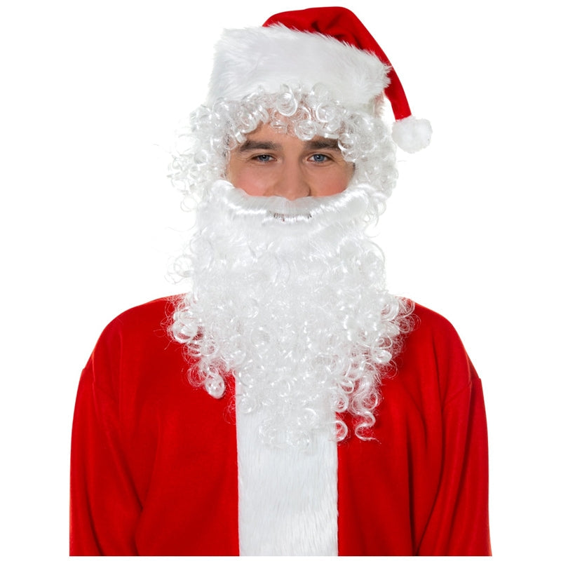 Economy Santa Wig and Beard Set