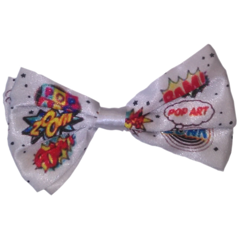 Pop Art Bow Tie with Comic Book Print 