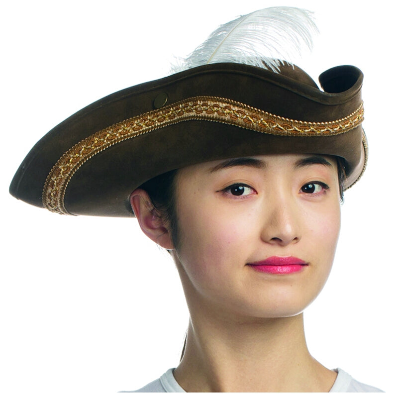 Faux Leather Pirate Hat