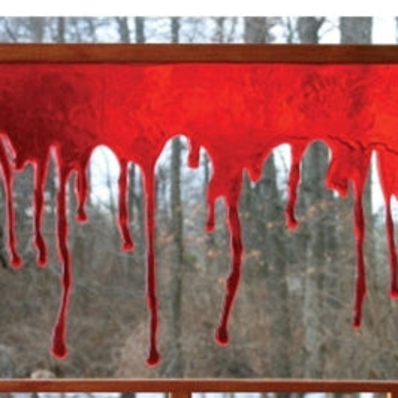 3-D Bloody Window Clings Halloween Decoration
