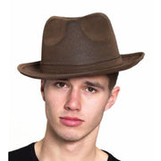 Brown Gangster Hat
