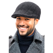 Tweed Checkered Newsboy Mini Apple Hat 
