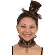 Steampunk Mini Top Hat with Choker