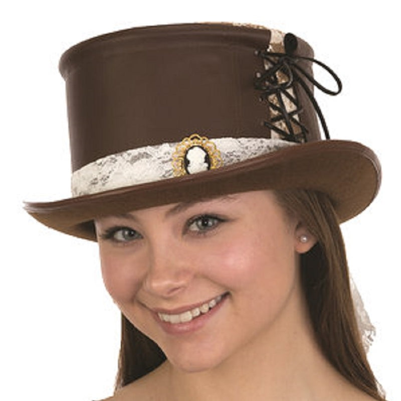 Steampunk Top Hat with Cameo