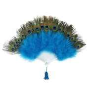 Deluxe Peacock Feather Fan