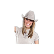 Cowboy Hat - White Felt 