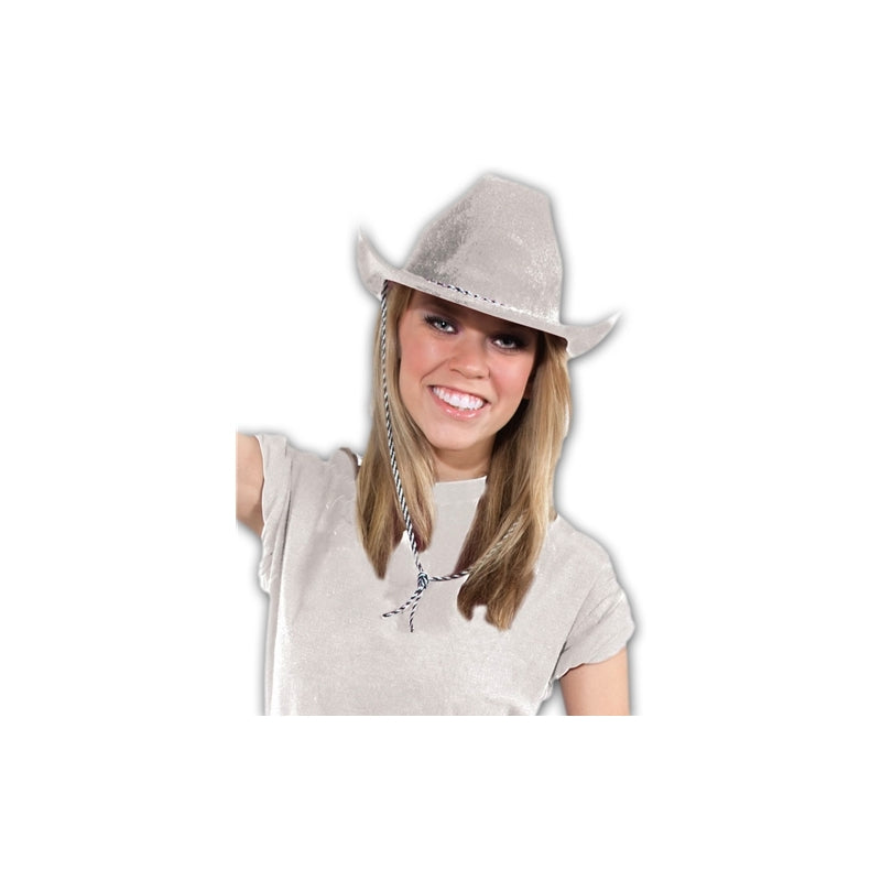 Cowboy Hat - White Felt 